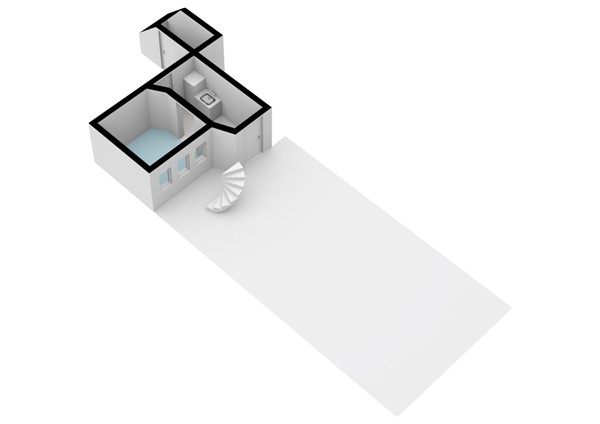 Floor plan - Baetostraat 7H, 1055 EP Amsterdam 